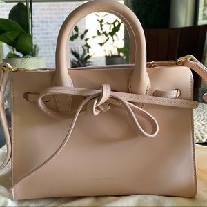MANSUR GAVRIEL Calfskin Mini Mini Sun Bag Rosa